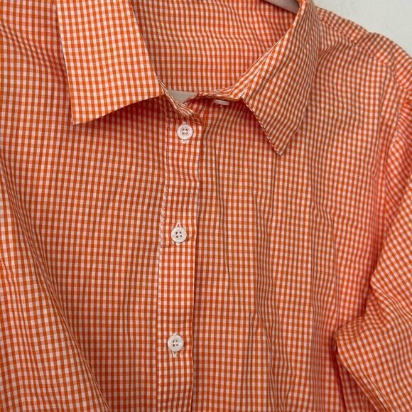 Spanner Checkered Front Tunic Blouse L - Picture 2 of 7